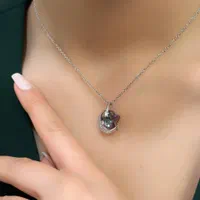 گردنبند نقره کادو تولد کد 054 نقره رز گلد آبرسان|بدلیجات|تبریز, |دیوار
