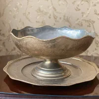 قاب وقدح برنجی ضخیم خیلی بزرگ