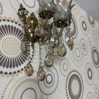 لوستر برنجی ۵شاخه ۲تایی|لوستر و چراغ آویز|تهران, زرکش|دیوار