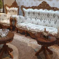 سرویس کامل مبل سلطنتی و ناهارخوری و کنسول