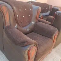 فروش مبل هفت نفره دست دوم|مبلمان خانگی و میز عسلی|آباده, |دیوار