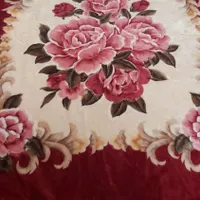 پتو دو نفره گل برجسته