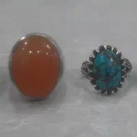 تعداد انگشتر فیروزه و عقیق