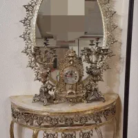 آئینه و شمدان برنز