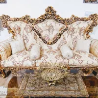 مبل سلطنتی9نفره درحدآک تمام چوب راش.