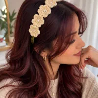تل، هد،اسکرانچی، سنجاق قلاب بافی دست‌ساز شیک
