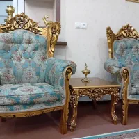 مبل سلطنتی ۹ نفره چوب راش|مبلمان خانگی و میز عسلی|ابهر, |دیوار