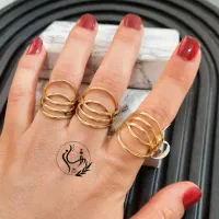 انگشتر کپی طلا رنگ ثابت|جواهرات|بیرجند, |دیوار