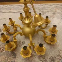 لوستر برنز  ۶ شاخه ۱۲ شعله کارکرده