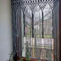 اکسسوری مکرومه پرده|صنایع دستی و سایر لوازم تزئینی|ایزدشهر, |دیوار