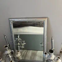 اینه و شمعدان|آینه|طرقبه, |دیوار