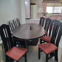 فروش فوری مبل ناهار خوری ۸ نفره تمیز