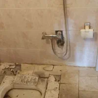 تعویض کف سرویس و سنگ توالت و نشتی یابی|خدمات پیشه و مهارت|اسکو, |دیوار