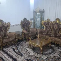 مبل سلطنتی تمام چوب|مبلمان خانگی و میز عسلی|نسیمشهر, |دیوار