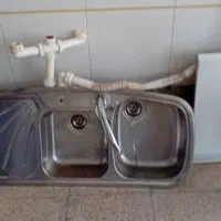 سینک ظرفشویی دوقلو  و هود