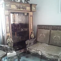 مبل سلطنتی  ۹ نفره ونهار خوری ۸ نفره وبوفه