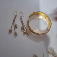 دستبند و گوشوار طلا