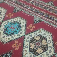 ی جفت گلیم فرش همراه ی پادری ی جفت روفرشی