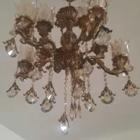 لوستر برنجی طرح لاله (یک جفت)