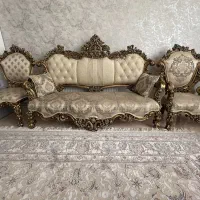 مبل ۹نفره سلطنتی|مبلمان خانگی و میز عسلی|شاهینشهر, شهرک میلاد|دیوار