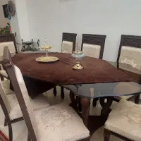 میز غذاخوری ۸ نفره|میز و صندلی غذاخوری|شاهینشهر, نظامی|دیوار