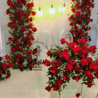 گل آرایی نامزدی تالار بله برون ماشین عروس دسته گل