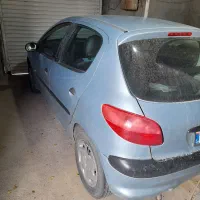 ۲۰۶ تمیز نقره آبی تیپ ۲ تمیز وسالم معاوضه۱۳۲ و۱۱۱|خودرو سواری و وانت|قوچان, |دیوار