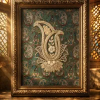 تابلو دست‌دوز سرمه دوزی جذاب