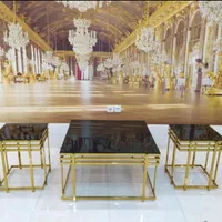 میز وسط و عسلی جلو مبلی فلزی استیل مدل آلمان