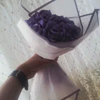دسته گل روبانی