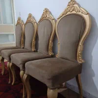 میز نهار خوری+۴صندلی مبلی+میز تی وی