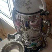 سماور گازی مخصوص جهیزیه سرویس کامل ده میلیون