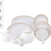 سرویس چینی برند زرین ۱۲ نفره ۱۰۸ پارچه درجه عالی|ظروف سرو و پذیرایی|شیراز, معالیآباد|دیوار