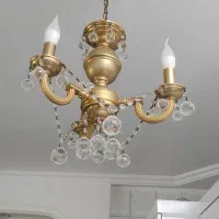 لوستر فلزی برنزی