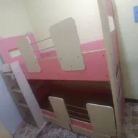 تختخواب دو طبقه ام دی اف سفارشی ساخت|تخت و سرویس خواب|رشت, فلسطین|دیوار