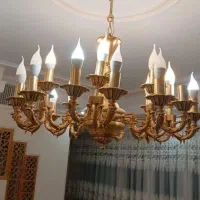 خرید فروش لوستر برنجی آبکاری طلایی و غیره|لوستر و چراغ آویز|تهران, جنتآباد مرکزی|دیوار