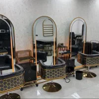 وسایل آرایشگاه صندلی مدل خورشیدی میز آینه