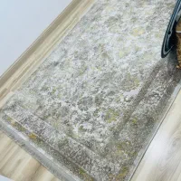 یک تخته فرش ۴ متری زمرد مشهد کاملا نو