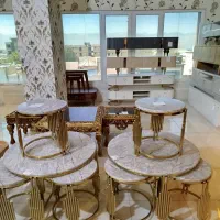 جلو مبلی گرد پیانو زرکالا|مبلمان خانگی و میز عسلی|یاسوج, |دیوار