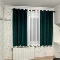 پرده پانچ اتوماتیک مخمل دو رنگ|پرده، رانر، رومیزی|اصفهان, طامه|دیوار