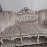 مبل ۸نفره همره ۴عدد عسلی ومیز تلویزیون ست هم|مبلمان خانگی و میز عسلی|باقرشهر, |دیوار