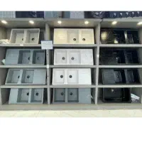 فروش سینک ظرفشویی اقساطی گرانیت استیل تک لگن‌دولگن