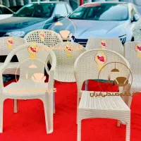 میز و صندلی پلاستیکی طرچارلی نهارخوری صندلی حصیری