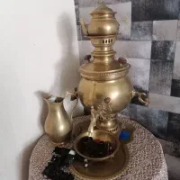 سماور برنجی با مهر حک روس