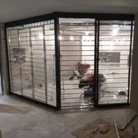 درب استیل شیشه سکوریت حفاظ نرده ای