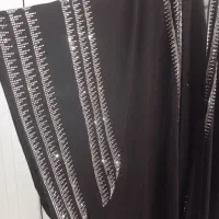 مانتو عبایی سنگکاری شده ، جنس کرپ حریر|لباس|الوند, |دیوار