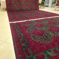 فرش دستباف لاکی سبز درجه یک 9متر