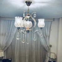 لوستر ۴ شعله به همراه دیوارکوب