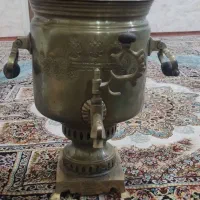 سماور ذغالی قدیمی برنجی ۸لیتری