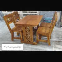 میز و صندلی چوبی|میز و صندلی غذاخوری|قشم, |دیوار